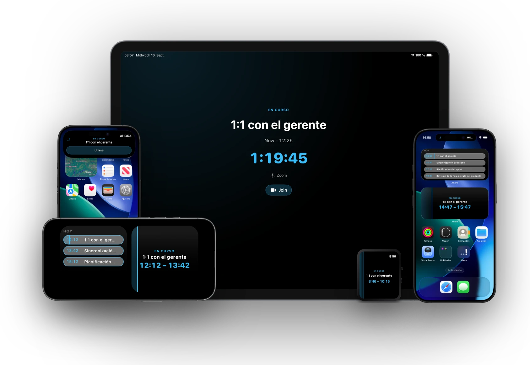 Ahem para iOS con Dynamic Island, una actividad en directo en la pantalla bloqueada y widgets de inicio